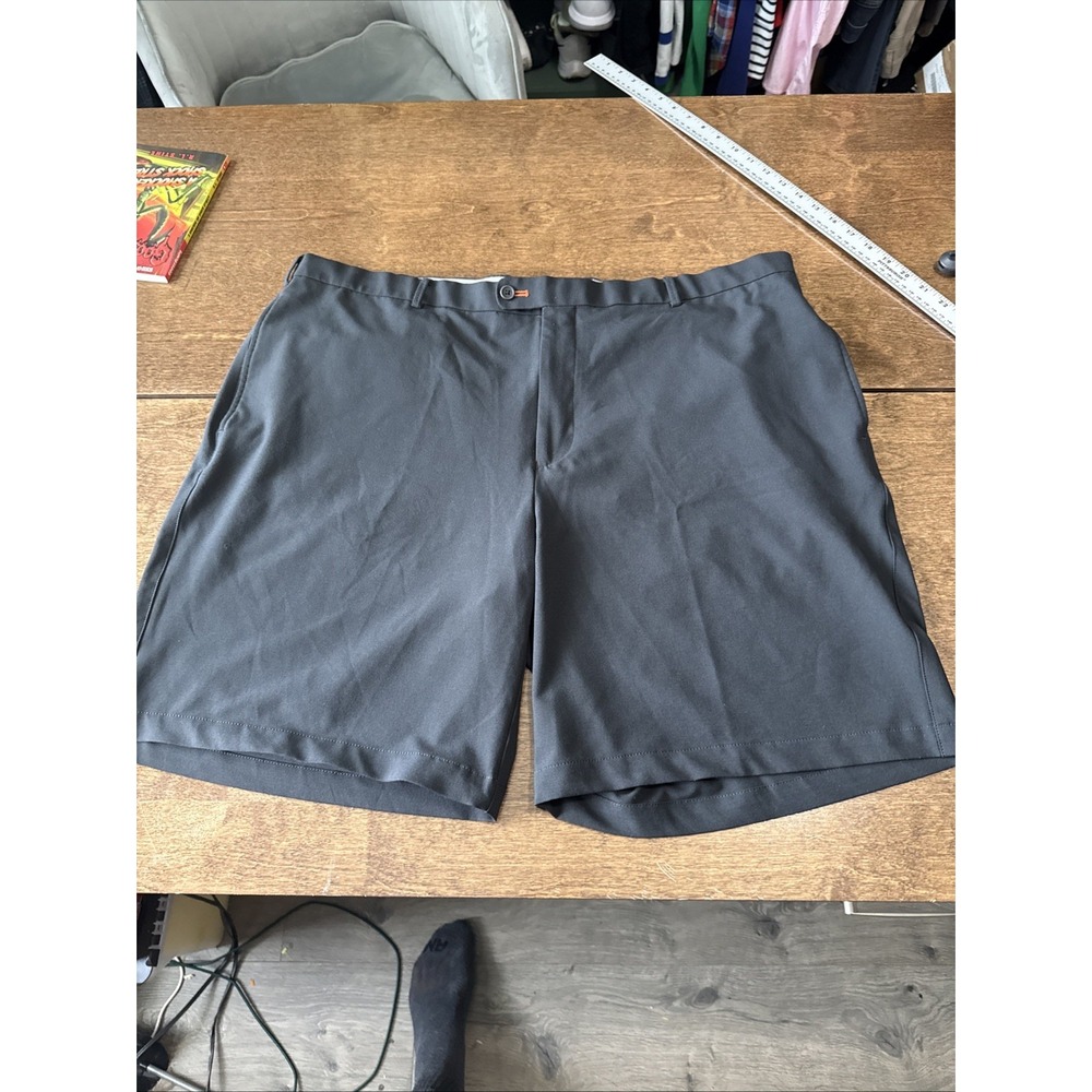 Peter Millar Golf Shorts Men 42 Black Wicking Polyester  Performance Preppy